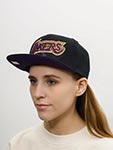 Бейсболка MITCHELL NESS арт. HHSS5820-LALYYPPPBLCK Los Angeles Lakers NBA (черный)